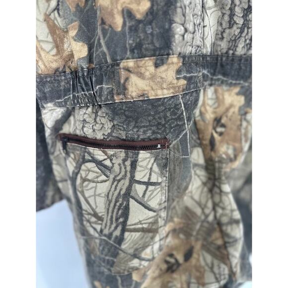 Vintage Liberty Real Tree Hardwood Camo Hunting Coveralls Large Outdoors Quilted - Picture 8 of 14